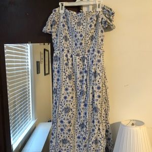 Off the shoulder midi dress